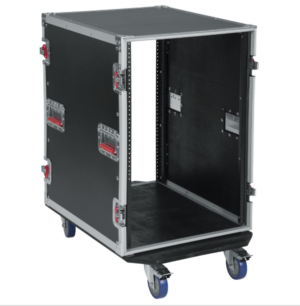 Gator 12U, 24″ Deep Audio Road Rack Case with Casters