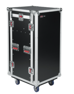 Gator 10U Top 16U Side Road Rack Case with Casters Gator 10U Top 16U Side Road Rack Case with Casters