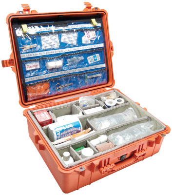 Pelican1600EMS Case, ID 21.43" L x 16.50" W x 7.87