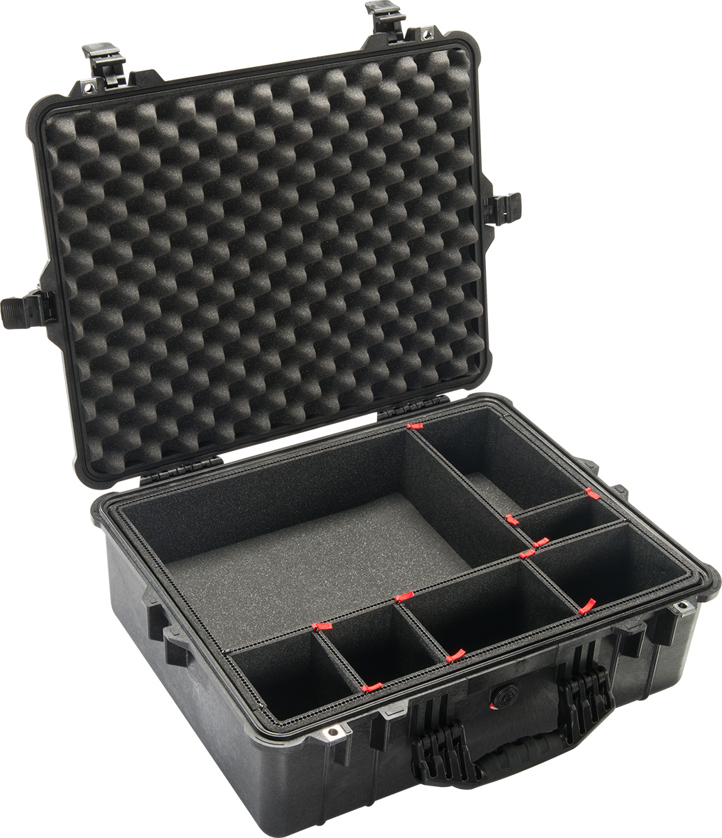 Pelican 1600TP Case with TrekPak Divider, ID: 21.43″ L x 16.50″ Pelican 1600TP Case with TrekPak Divider, ID: 21.43" L x 16.50"