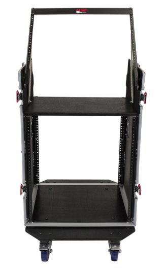 Gator 10U Top, 12U Side Road Rack Case with Casters - Image 4