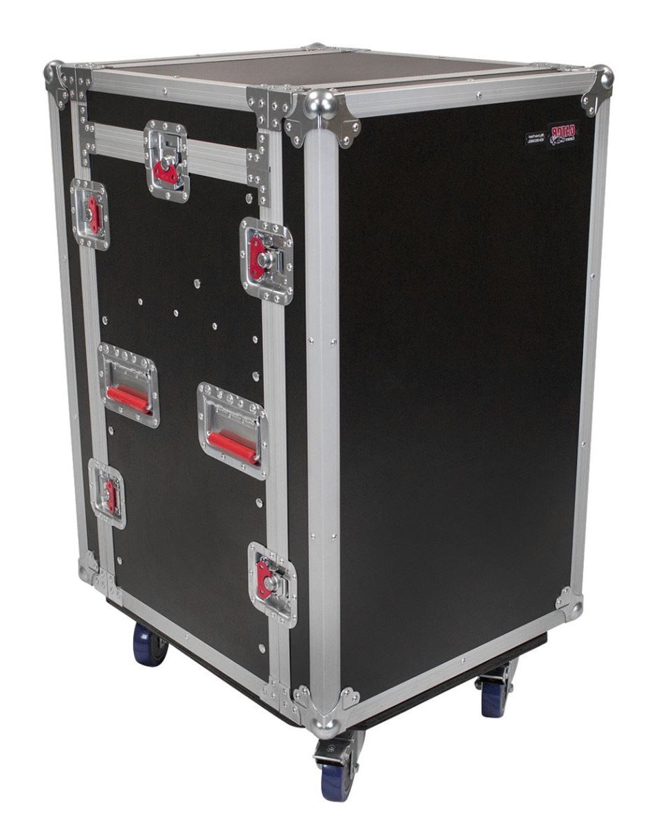 Gator 10U Top, 12U Side Road Rack Case with Casters