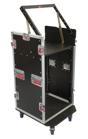 Gator 10U Top 16U Side Road Rack Case with Casters - Image 5
