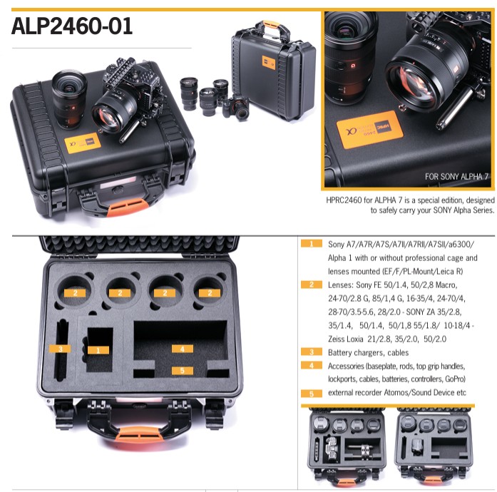 HPRS 2460-01 Lens Case For Sony Alpha HPRS 2460-01 Lens Case For Sony Alpha - Image 2