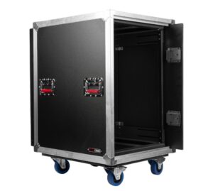 Gator EXPO Series 16U-24" Deep Slam Rack with Sliding Lids