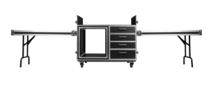 GTOUR Mixer Case w/ 12U Rack, 4 Drawers and Two 2 tables GTOUR Mixer Case w/ 12U Rack, 4 Drawers and Two 2 tables