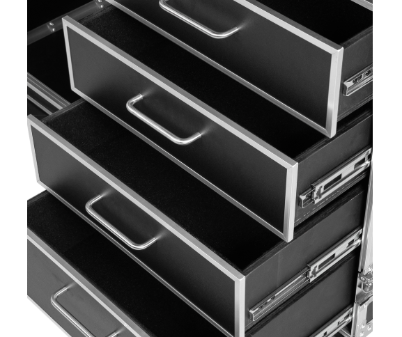 GTOUR Mixer Case w/ 12U Rack, 4 Drawers and Two 2 tables GTOUR Mixer Case w/ 12U Rack, 4 Drawers and Two 2 tables - Image 2