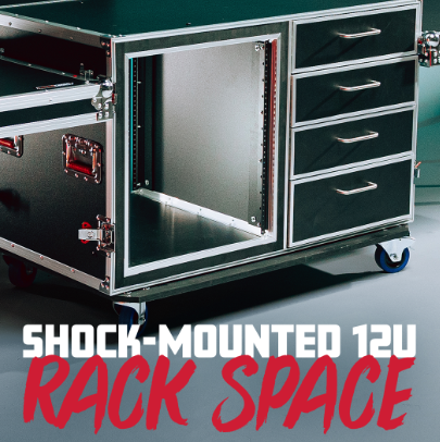 GTOUR Mixer Case w/ 12U Rack, 4 Drawers and Two 2 tables GTOUR Mixer Case w/ 12U Rack, 4 Drawers and Two 2 tables - Image 6