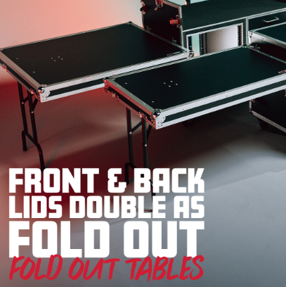 GTOUR Mixer Case w/ 12U Rack, 4 Drawers and Two 2 tables GTOUR Mixer Case w/ 12U Rack, 4 Drawers and Two 2 tables - Image 8