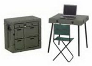472-FLD-DESK-DD Field Desk 2 Chairs, 2 Desks