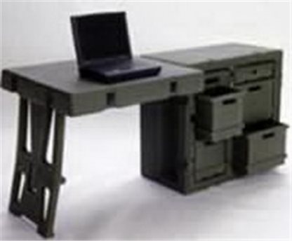 472-ADMIN-DESK-S  Field Desk w/ Chair & Office Supplies